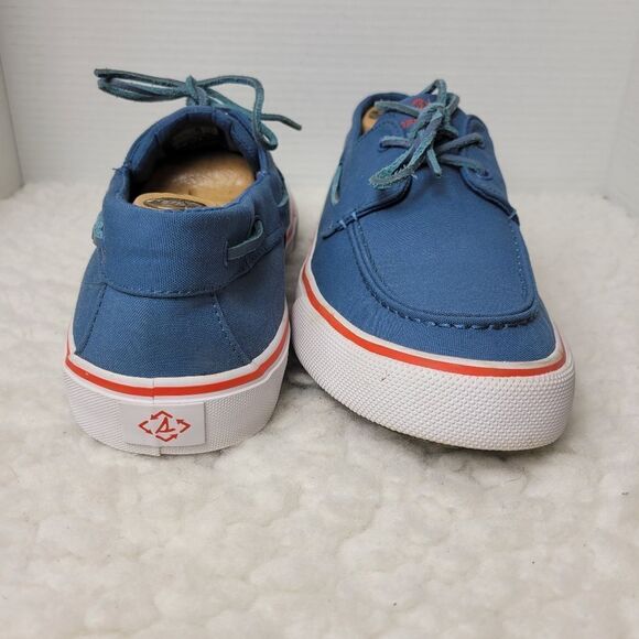 Sperry Bahama II Mens Boat Shoes Size 12 Blue Canvas Slip On Lace Up STS23978 - Picture 7 of 10